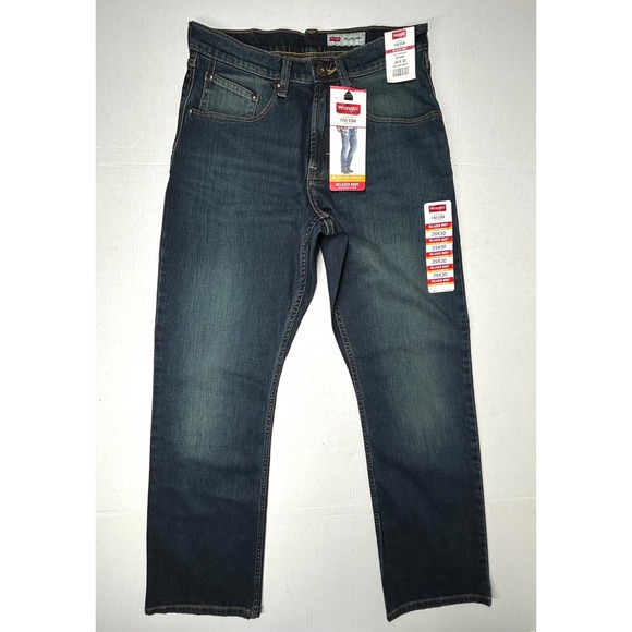 Wrangler Five Star Premium Men's Relaxed Boot Jeans Dark Wash 29x30 Flex NWT - Picture 2 of 8